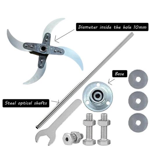 Adjustable Vegetable Crusher Set Adjustable Diameter Grass Chopper Stainless Steel Ultra-Sharp Vegetable Shredder for Efficient Farming Animal