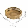 Engraving Brass Fruit Tray,Retro Exquisite European Household Portable Food Plate ,Snack Plate Home Table Wedding Decoration