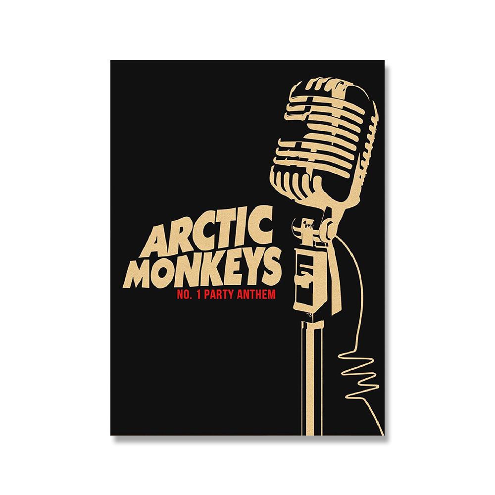 

Ретро постер рок-группа Арктическая обезьяна художественное украшение картина бар кафе высокое качество холст живопись гостиная стена домашний декор 21x30cm No Frame