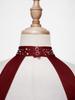 Girls Sleeveless Round Collar Shiny Rhinestone Decorated Backless Lyrical Dance Dress Performance Gown