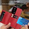 PU Leather Wallet Phone Case for Xiaomi POCO F5 Pro Multiple Card Slots Dual Metal Button Closure Shockproof Full‑Body Protective Cover