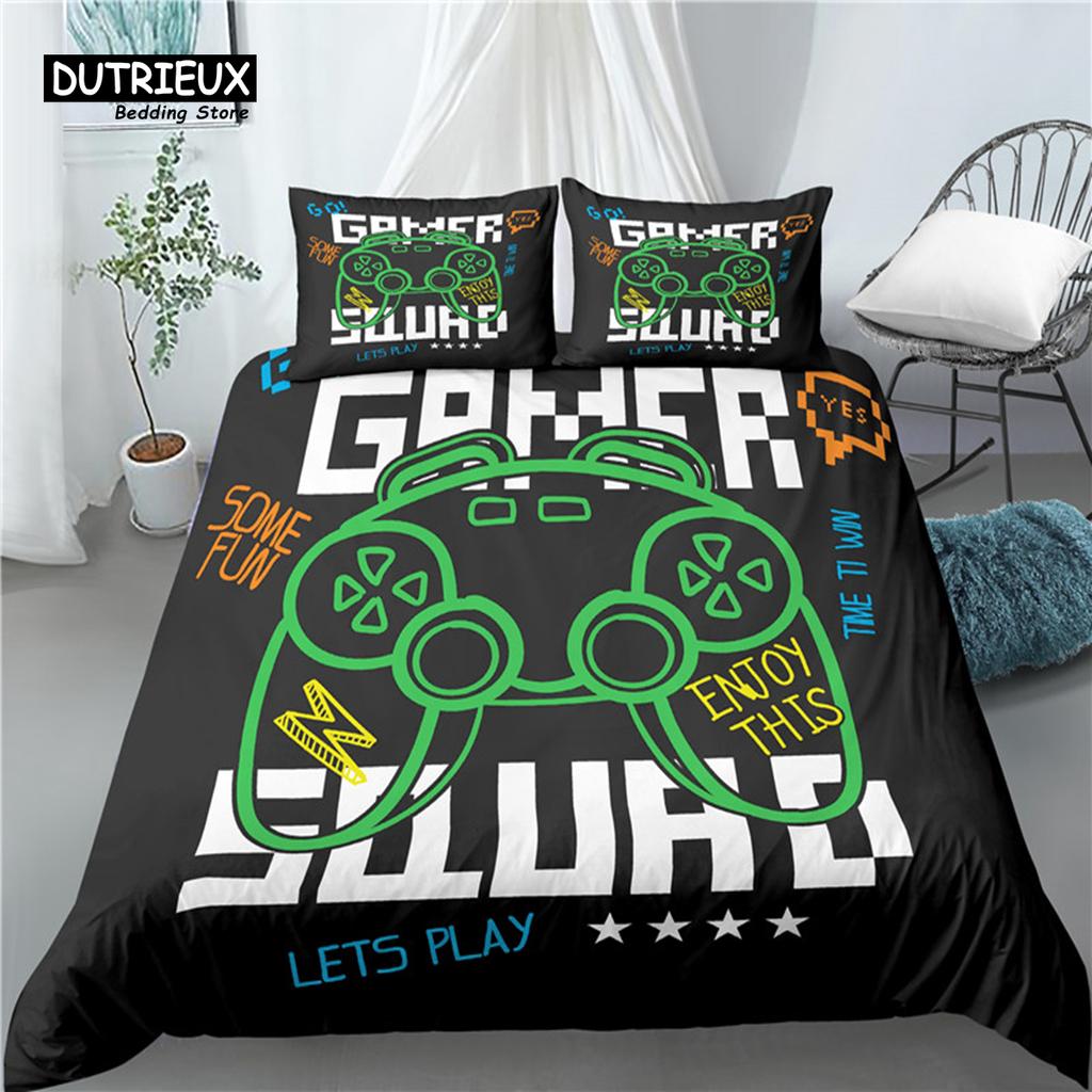Home Living Luxury 3D Gamepad Print 2/3Pcs Comfortable Duvet Cover PillowCase Bedding Sets Queen and King EU/US/AU Size