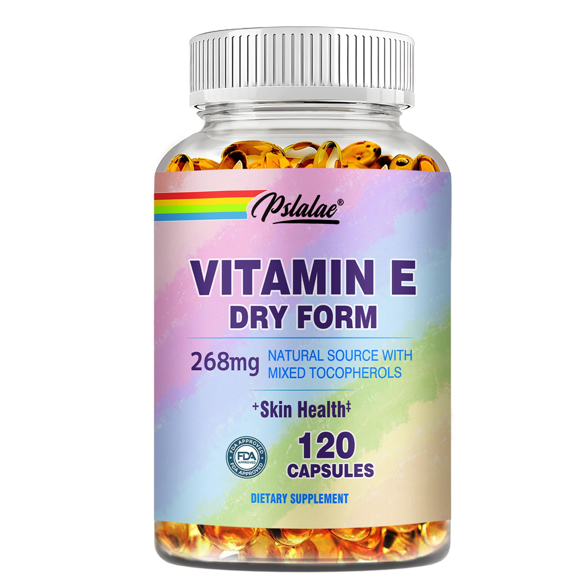 

Vitamin E - for Glowing Face Strong Hair Immunity Enhancement,Acne Wrinkles 120