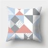 Grey Blue Pillowcase Geometric Cushion Cover Peach Skin Cushion Sofa Cushion Cushion Pillowcase Home Decor Pillowcase