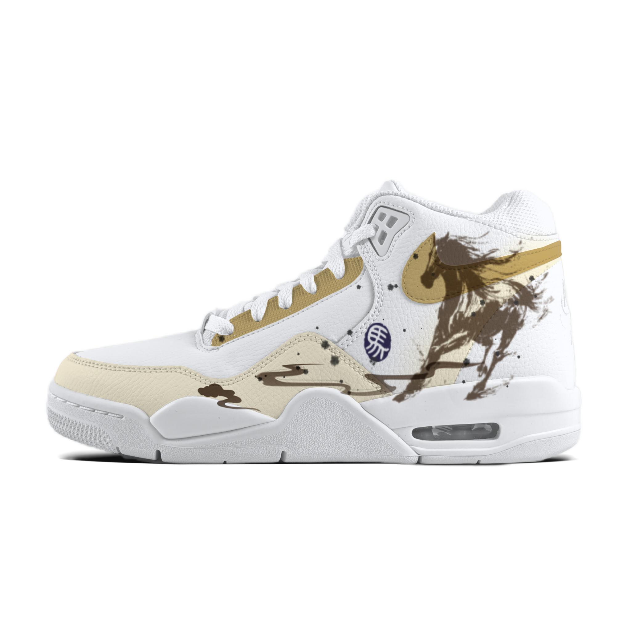 

Nike Flight Legacy Riding With Pegasus Abrasion Resistant Slip Resistant Vintage Basketball Shoes Unisex BQ4212-101(Team1063-) 42.5