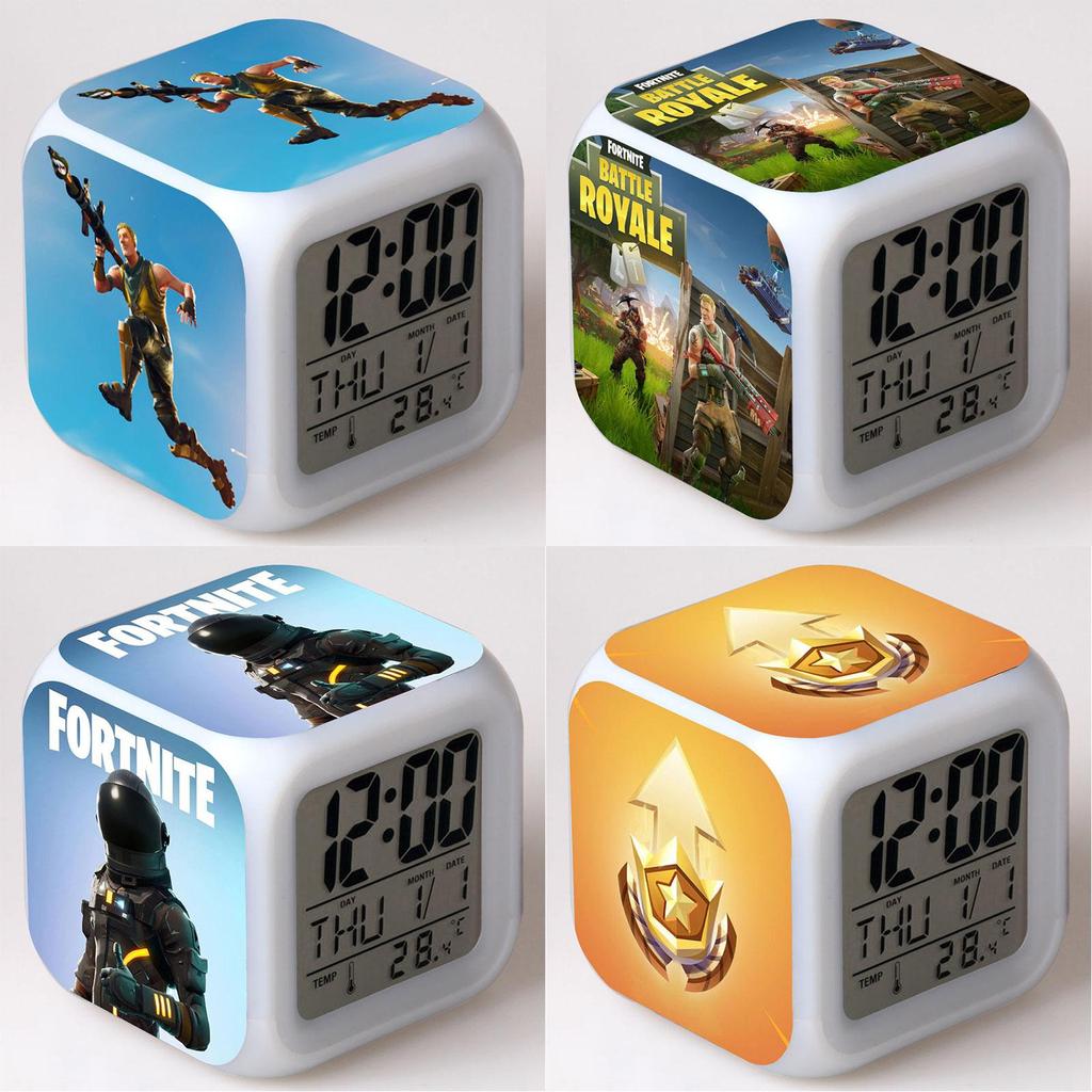 Colorful Multi-function Digital Alarm Clock With Led Display And Thermometer