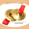 2 Pieces Mini Hand Cymbals Copper Teaching Aids, Percussion Instrument for Activities