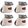 4Pcs Retractable Leveling Casters Industrial Machine Swivel Caster Castor Wheel for Office Chair Trolley 220lbs Capacity GD-40F