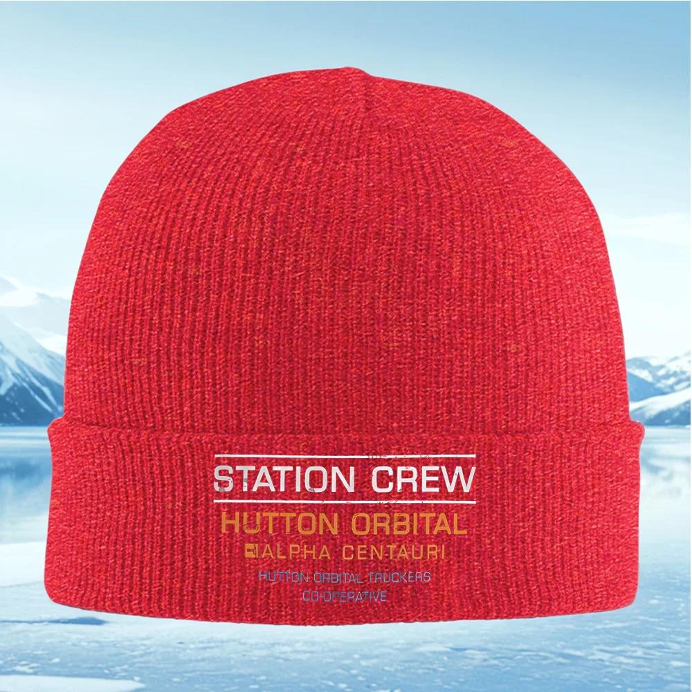 Station Crew Hutton Orbital Alpha Centauri Unisex Women Unisex Knitted Hat Beanie Pullover Cap Winter Thermal Warm Christmas Outdoo