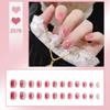Handmade Press-On Nails – Crushed Diamond Butterfly Glitter Tips Collection