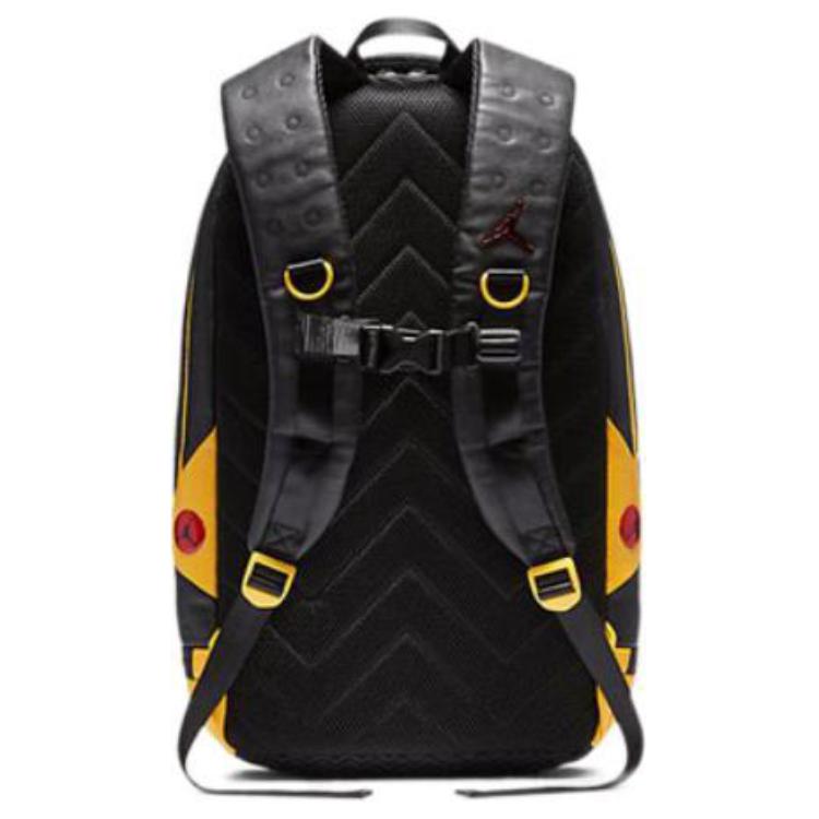 New Jordan Polyurethane Basketball Backpack Unisex Black Yellow Color Scheme Bruce Lee Color Scheme 9A1898-K1C