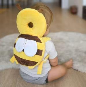

Baby Head Protector Safety Pad Cushion Back Prevent Injured Angel Bee Cartoon Security Pillows Protective Headgear жёлтый