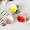 Gänseblümchen Bemalte Porzellantasse Reizende Blume Dekorative Kaffeetasse Esstisch Milchtassen Nachmittagstee Teetasse Früchte Safttasse