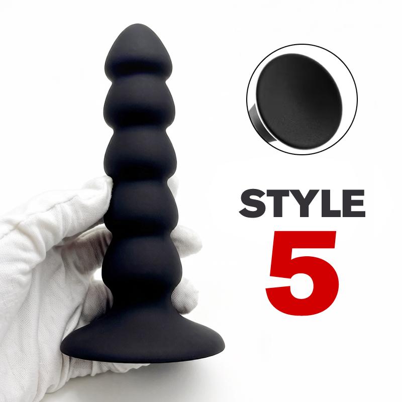Silicone Base of Suction Cup Anal Plug Big Butt Plug Anal Sex Toys Pleasure Anal Stimulation Beads Adult Erotic Sex Toy