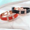 Women's Leather Bracelet Couple Layered Chain Little Mermaid Cubic