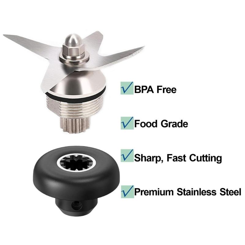 Easy Installation Blender Blade Replacement Assembly Stainless Steel Texture Food Processing Component for Repairing