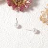 Simple Baroque Fashion Personality Geometric Three-piece Imitation Pearl Earrings Set Versatile Daily Commuter Women