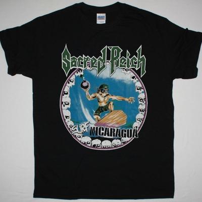 Sacred Reich Surf Nicaragua T-Shirt Nera Thrash Tee