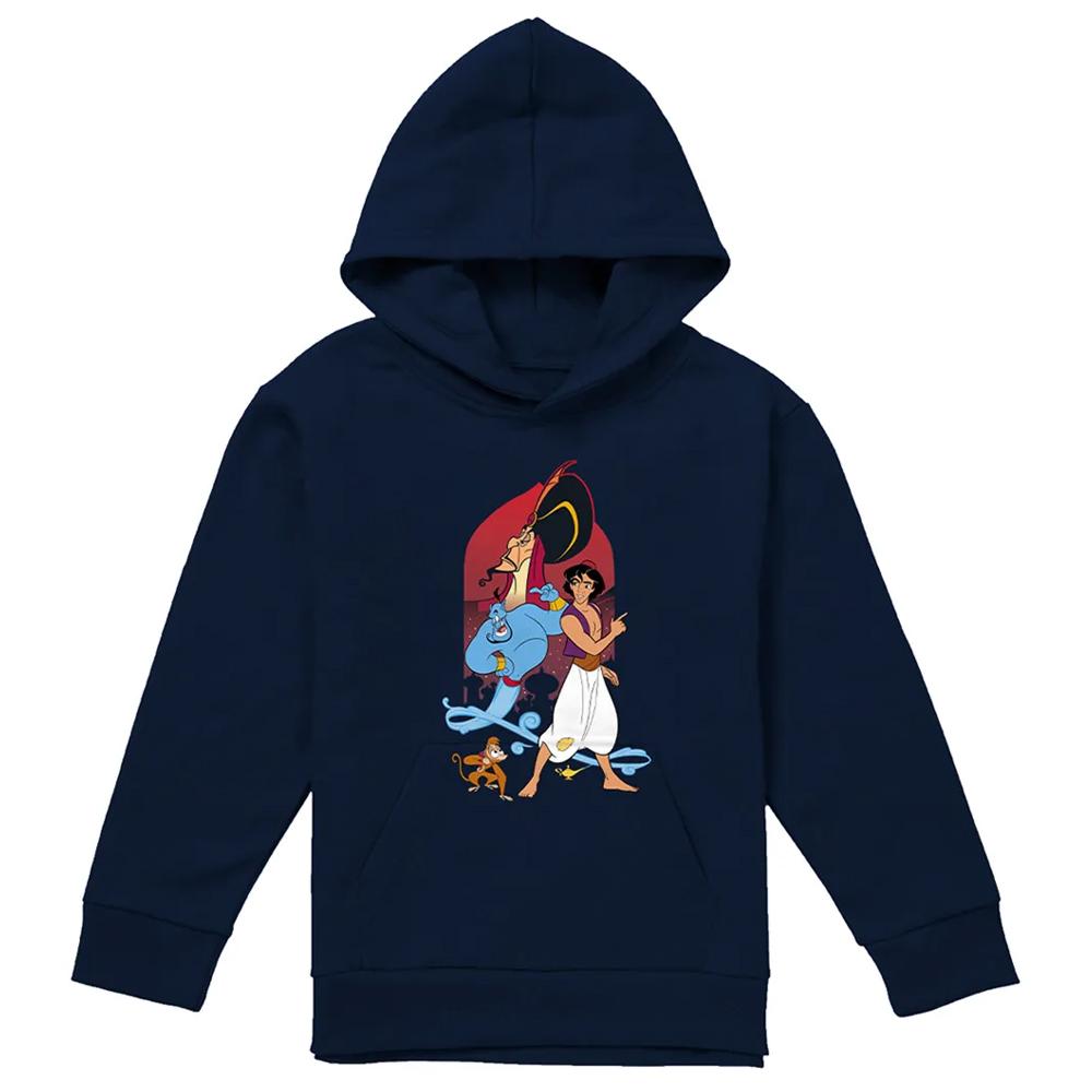 Aladdin Childrens/Kids Characters Pullover Hoodie