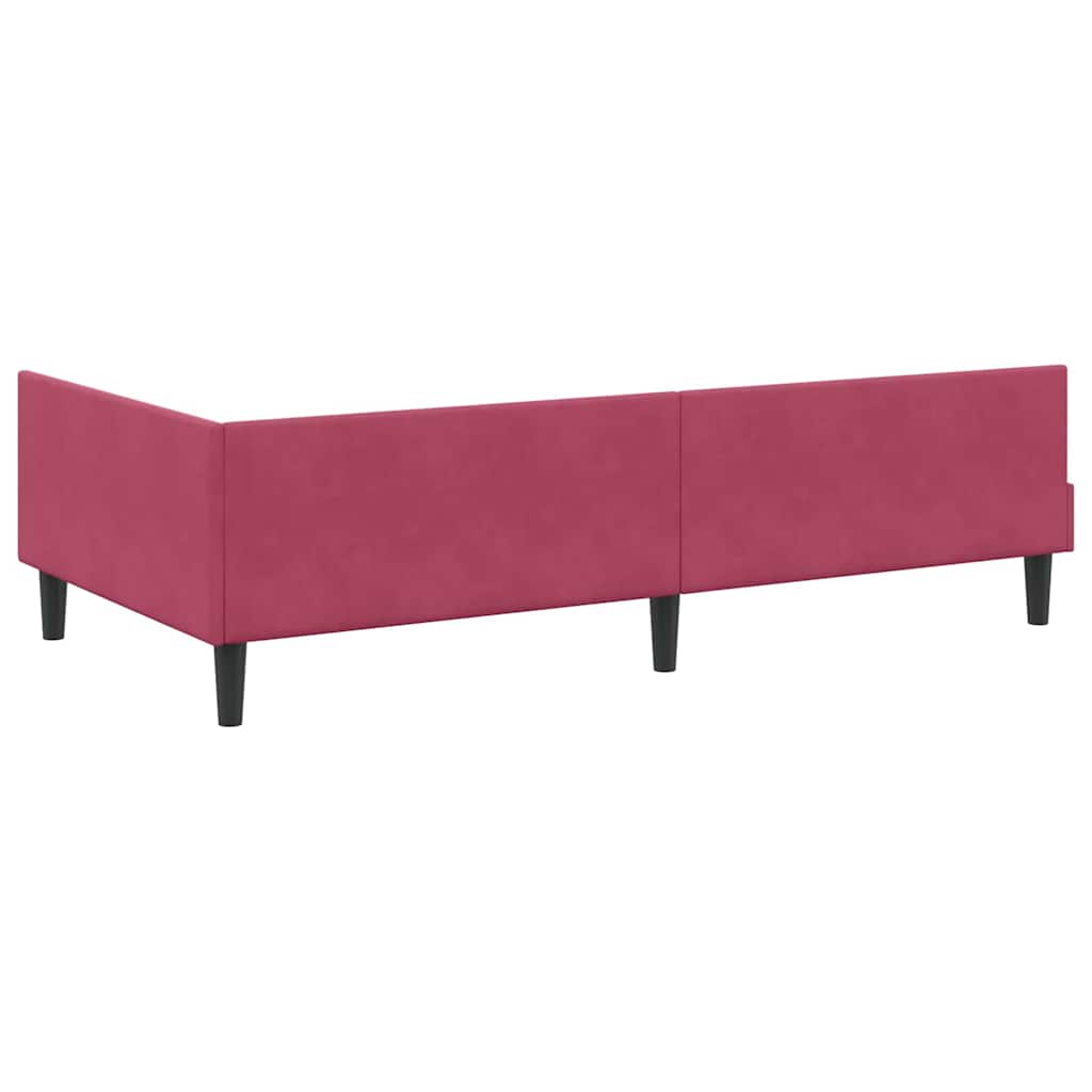 Corner Bed Frame with Mattress Miscellaneous 2 Pcs Green Velvet