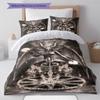 Satan Symbol Pattern Bedding,Quilt Set Quilt Cover Pillowcase Home Birthday Gift (1 * duvet cover + 2 * pillowcase, without core)