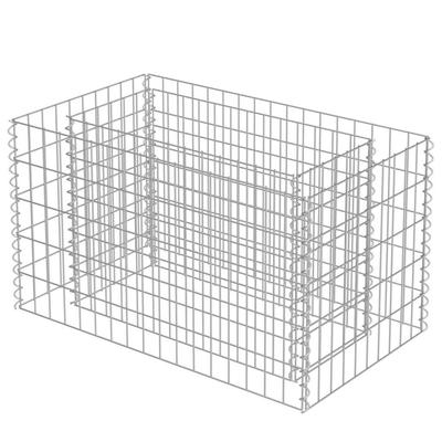 Gabion Raised Bed Galvanized Steel 90*50*50 Cm