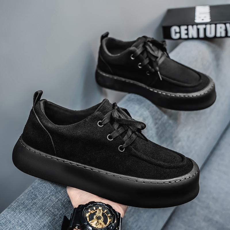 Fashion 2025New Outdoor Casual Leather Flat Sneakers Men Fashion Designer Soft Sole Breathable Office Shoes Classic Lace-Up Oxford Shoes