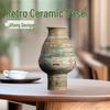 Wabi-Sabi Retro Ceramic Vase: Chinese Style for Living Room and Tea Room Flower Arrangements