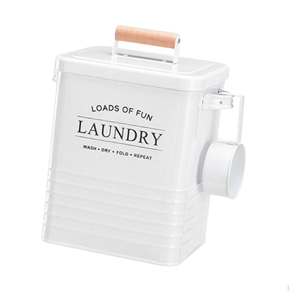 6 Liter Laundry Basket with Modern, Rectangular, Aesthetic Organizer, Rustic Decor.