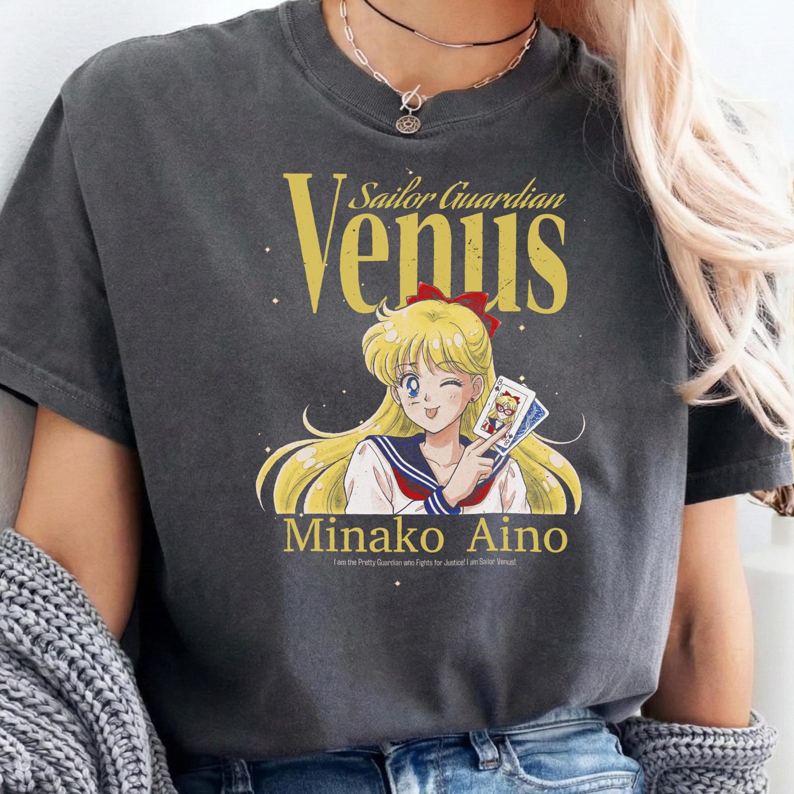 Sailor Venus Minako Aino, Sailor Moon 90 s Anime Manga t-shirt 3XL