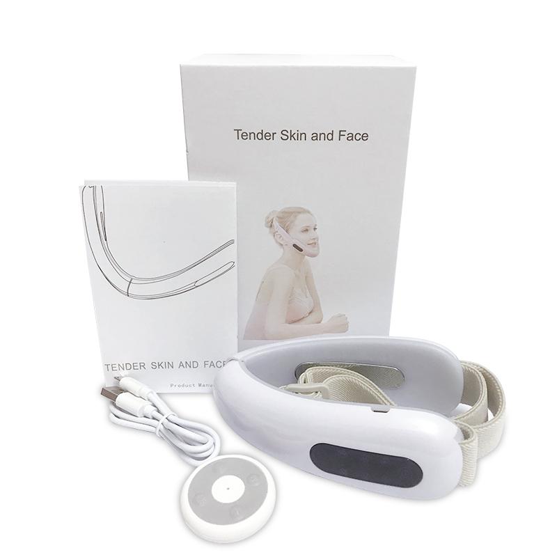 Masaj de lifting facial EMS Terapia cu LED-uri fotonice Vibrații pentru slăbire facială Barbie dublă Eliminați linia maxilarului Lifting facial Obraz în formă de V