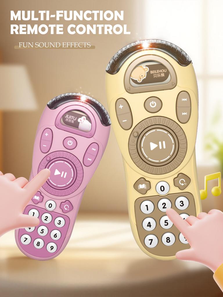 Remote Control Phone Toys for Kid, Smartphone Toy with Music Light and Sound Effect Early Learning Gifts for Boys and Girls