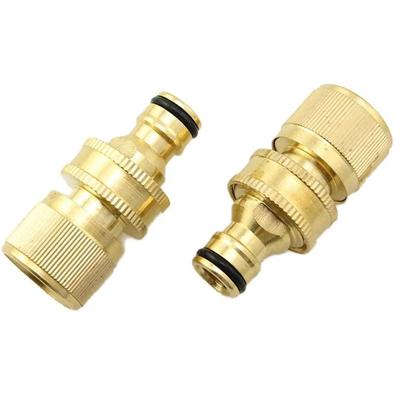 3/4 Inch Garden Hose Connector Quick Connect Swivel Joint for Garden Hose Irrigation Watering Car Washing