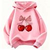 Fashion Y2k Cherry Design Graphic Hoodie Kids Children's Sweatshirt Hoody for Boys Girls Autumn Winter Casual Hoodies
