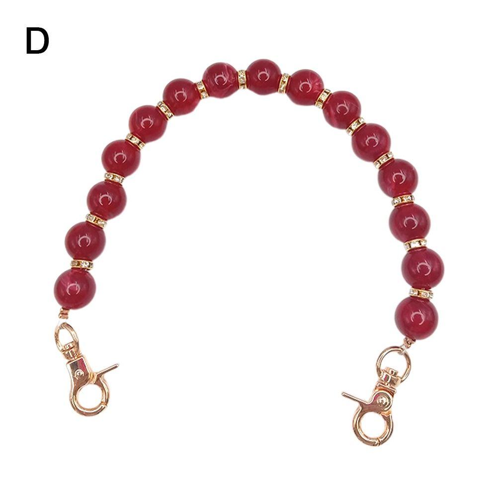 New Resin Colorful Stone Handbag Chain Replaceable Bags Belt Phone Case Hanging Chain DIY Bag Parts Accessories