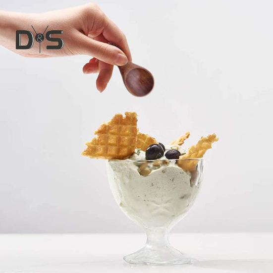 10 ks Ekologická lžička na koření Kompaktní malá lžička na sůl odolná proti pádu