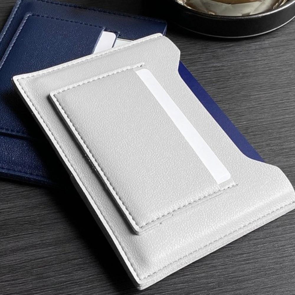Multifunctional Passport Cover Solid Color Ticket Folder Simple Card Holder Male