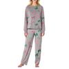 Women's Butterfly Print Long,Sleeved Pajama Set
