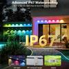 Smart Eaves Lights RGB Permanent Outdoor Lights LED String Lights with App/Remote Control for House Roof Holiday Decoration