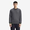Fred Perry [Baseline] Crewneck Sweatshirt - Anchor Grey/Tennis Ball Yellow Afpm2537535-58A