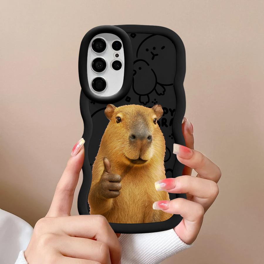 Capybara Cute Fashion Case for Samsung Galaxy S22 Ultra S25 A25 S21 S24 A26 S20 FE S23 Plus Soft Phone Cover A54 A34 A24 A36 A35