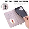 Crossbody Strap Mirror Wallet with Card Holder Phone Case for IPhone 16E 16 15 14 Pro Max 13 12 11 7 8 Plus  Leather Flip Cover
