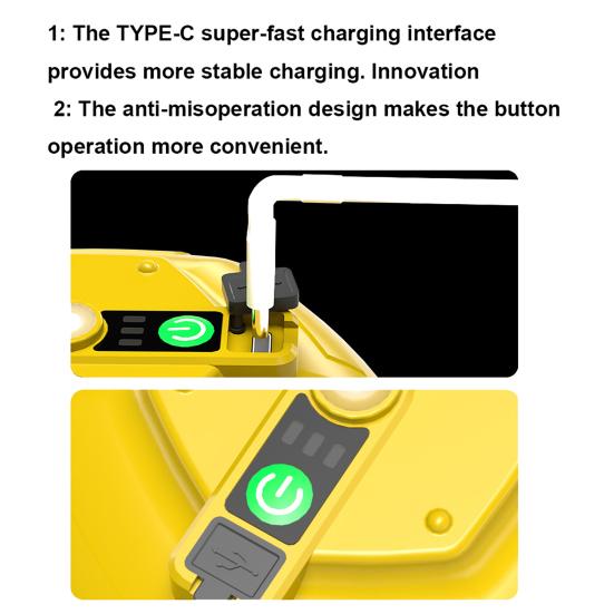 Floating Bait Bucket Aerator Rechargeable Portable Quiet Live Bait Bubbler IPX7 Waterproof Oxygen Pump for Fishing Minnow Buckets Fish Tank