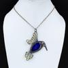 Lapis Lazuli Pendant Copper Wire Wrapped Pendant Designer Jewelry Handmade Pendant Gemstone Pendant Copper Jewelry Bird Pendant Gift For Mom