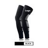 Non-Slip Footless Calf Compression Sleeves Stretchy Breathable Polyester Spandex Leg Support Running Basketball  Custom