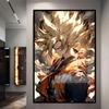 Dragon Ball Starry Night Tapestry  Sun Wukong Super Saiyan Anime Hanging with Gokus Kamehameha Ideal for Otaku Bedroom Decor