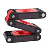 Folding Level Ruler 3 Sections Foldable 45 90 Degree Multi Angle Measuring Tool with Bubbles and Magnets