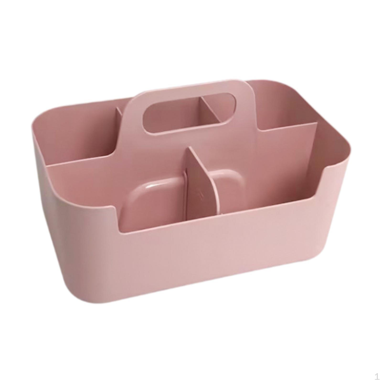 

Caddy Organizer with Handle, Stackable Basket for Cosmetics And Craft Materials розовый
