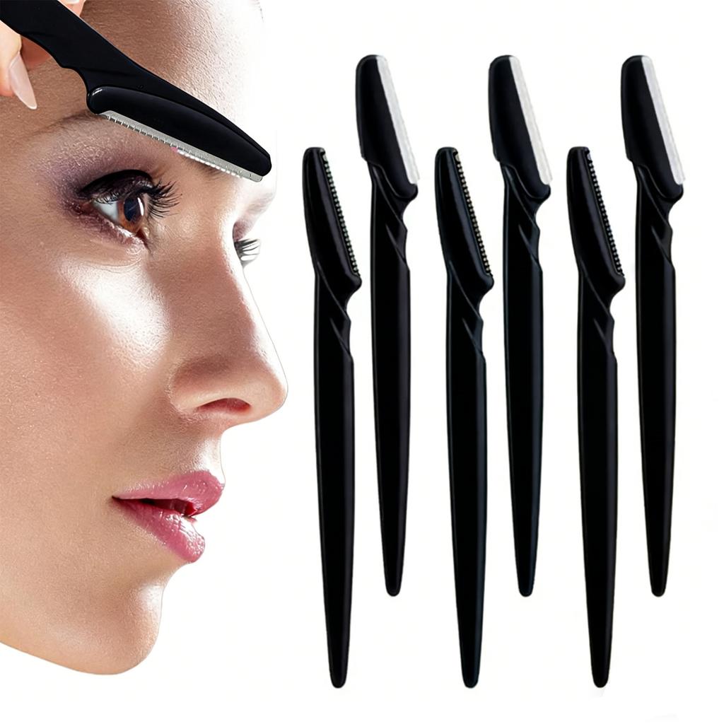 5pcs/10pcs/20pcs/40pcs Eyebrow Trimmer, Facial Razor, Hair Removal Tool, Anti‑scratch Eyebrow Blade in Can, Beauty Tool