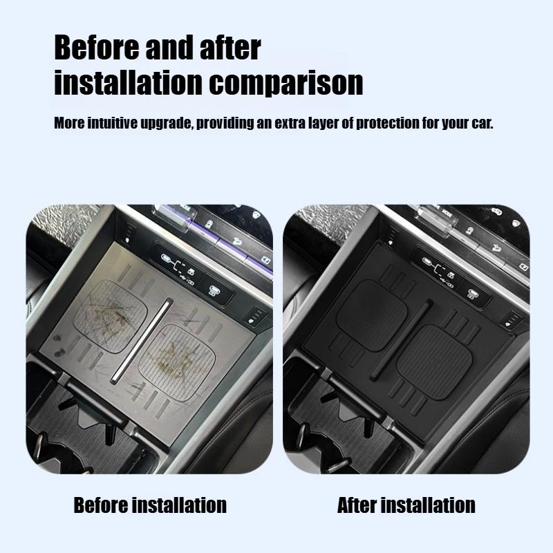 Car Phone Non-slip Charger Mat Silicone Protective Pad Wireless Charging Pad for Hyundai Santa Fe 2025 Auto Interior Accessories